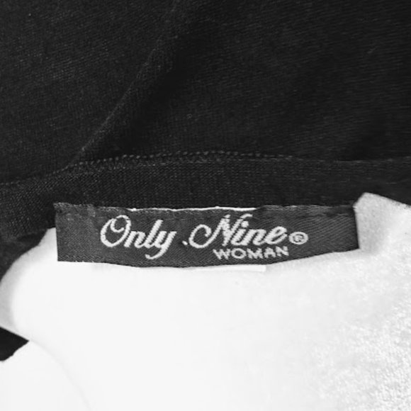 BOHEMIAN /PEASANT BLACK* BLINGY * TOP WOMAN L/XL*ONLY NINE WOMAN BRAND - Picture 7 of 8